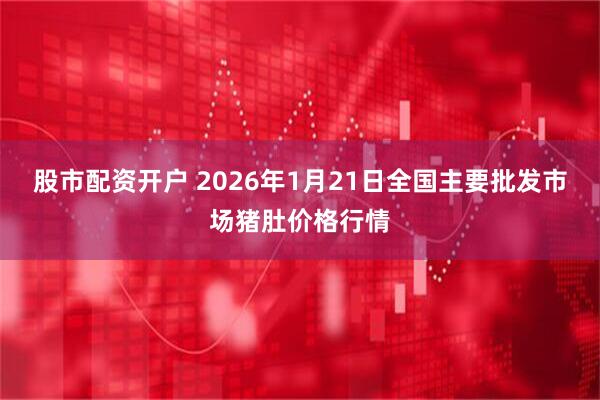 股市配资开户 2026年1月21日全国主要批发市场猪肚价格行情
